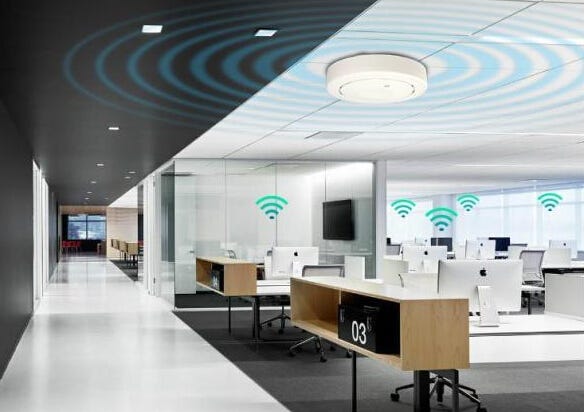 Wireless access point in a modern office